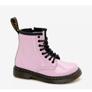 Dr. Martens Toddler Size 7 1460 Patent Leather Lace Up Boots Pink Combat Boot